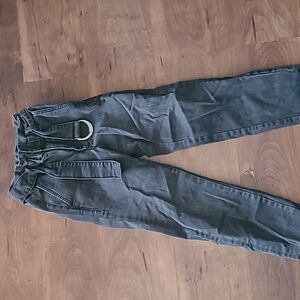 Super High Rise Black Stretch Pants